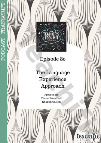 Preview image for Podcast Transcript Ep 80: The Language Experience Approach