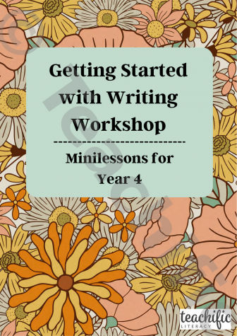 Preview image for Getting Started with the Writing Workshop, Yr 4