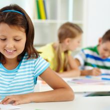 Girl writing