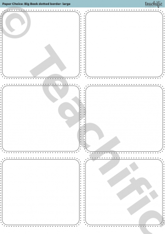 Preview image for Paper Choice: Big Book dotted border - large