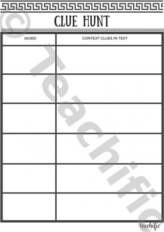 Preview image for Vocabulary Exploration - Clue Hunt 1