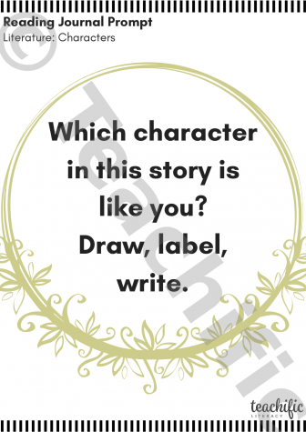 Preview image for Reading Journal Prompts: Character Like You