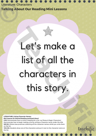 Preview image for Talking About Our Reading: Listing Character Names