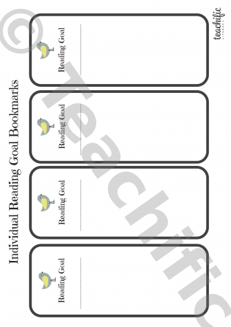 Preview image for Reading Goal Bookmarks: Individual: Bird Yr 1,2