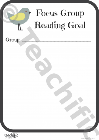 Preview image for Reading Goal: Focus Group Yr 1,2