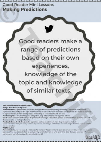 Preview image for Mini Lessons: Good Reader - Making Predictions Using Knowledge