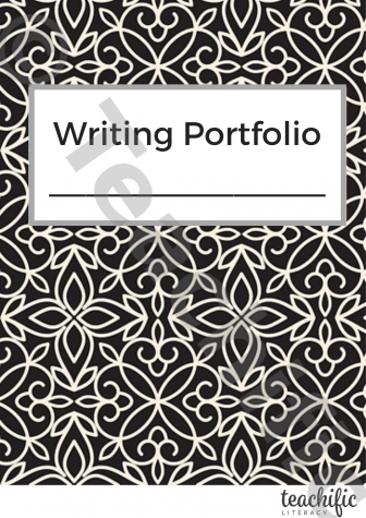 writing portfolio cover