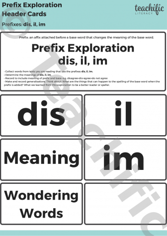 Preview image for Prefix Explorations: dis, il, im