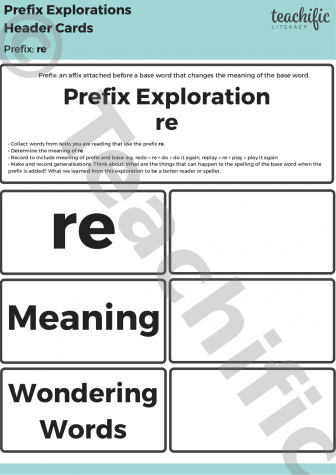 Preview image for Prefix Explorations: re