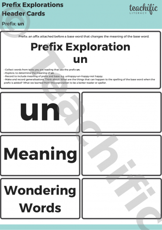 Preview image for Prefix Explorations: un
