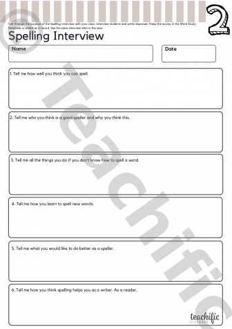 Preview image for Spelling Surveys: Yr 2