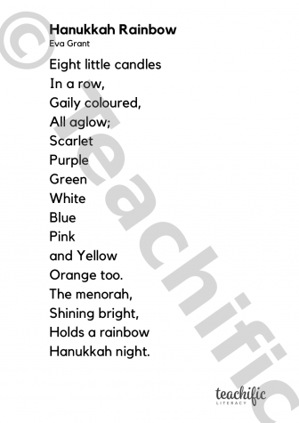 Preview image for Poem: Hanukkah Rainbow