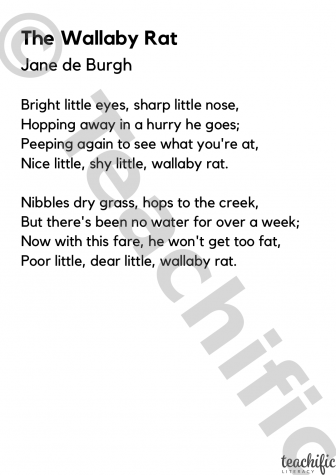 Preview image for Poem: The Wallaby Rat