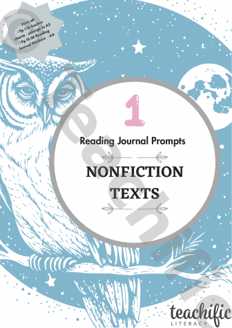 Preview image for Reading Journal Prompts - Nonfiction Texts, Yr 1