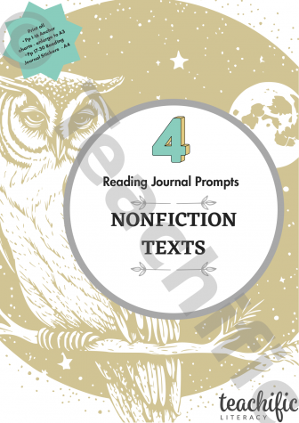 Preview image for Reading Journal Prompts - Nonfiction texts, Yr 4