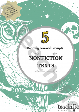 Preview image for Reading Journal Prompts - Nonfiction texts, Yr 5