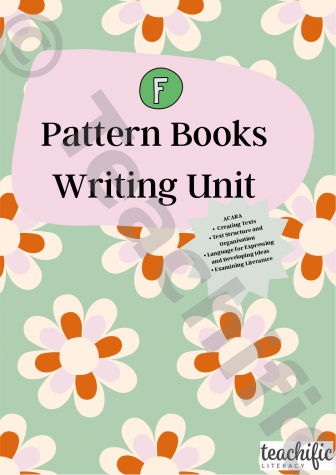 Preview image for Pattern Books Writing Unit, Yr F 