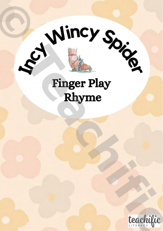 Preview image for Incy Wincy Spider Finger Play Rhyme - Traditional, F-1