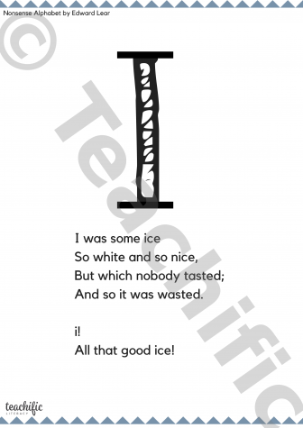 Preview image for Poems: I Was Some Ice Nonsense Alphabet, K-3