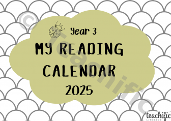 Preview image for My Reading Calendar 2025, Yr 3