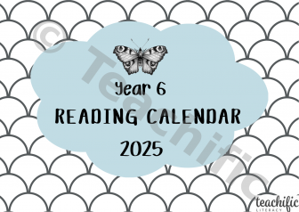 Preview image for Reading Calendars 2025, Yr 6