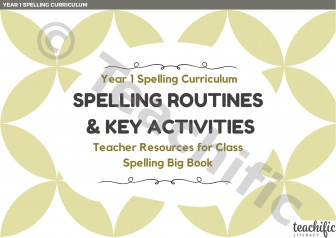 Preview image for Spelling Routines and Key Activities for Students, Yr 1