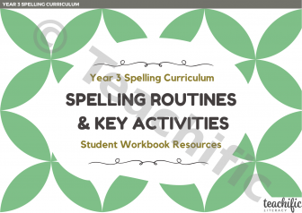 Preview image for Spelling Routines and Key Activities for Students, Yr 3