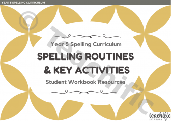 Preview image for Spelling Routines and Key Activities for Students, Yr 5