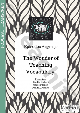 Preview image for Podcast Transcript: Ep 149-150 - The Wonder of Teaching Vocabulary