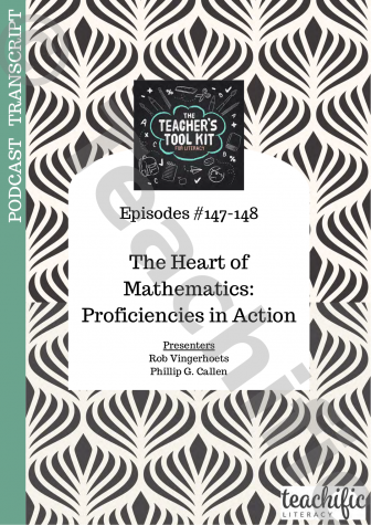 Preview image for Podcast Transcript Ep 147-148 - The Heart of Mathematics: Proficiencies in Action with Rob V