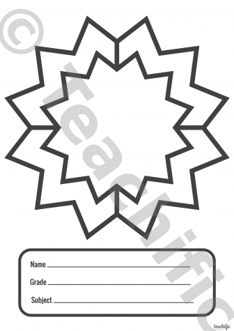 Preview image for Book Covers: Create your own - Blank Frames Mixed Shapes.pdf