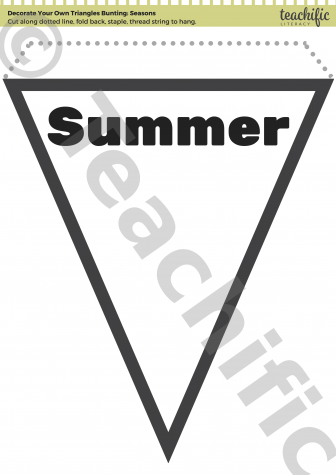 Preview image for Class Tools: Decorate Your Own Triangle Bunting - Seasons 1