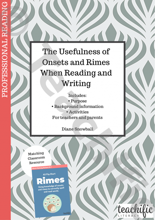 The Usefulness of Onsets and Rimes When Reading and Writing | Teachific