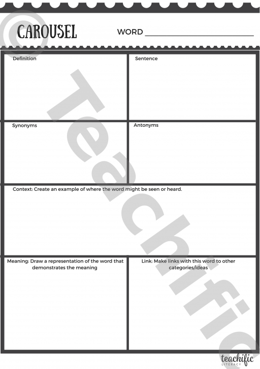 Vocabulary Learning Tool Carousel Teachific
