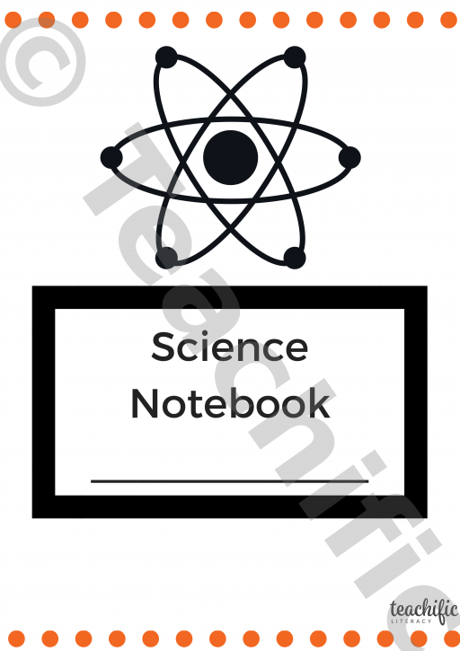 Book Cover Science Notebook Teachific