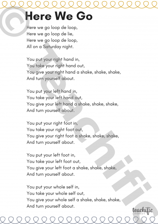 Poems K-2: Here We Go Loop De Loop | Teachific