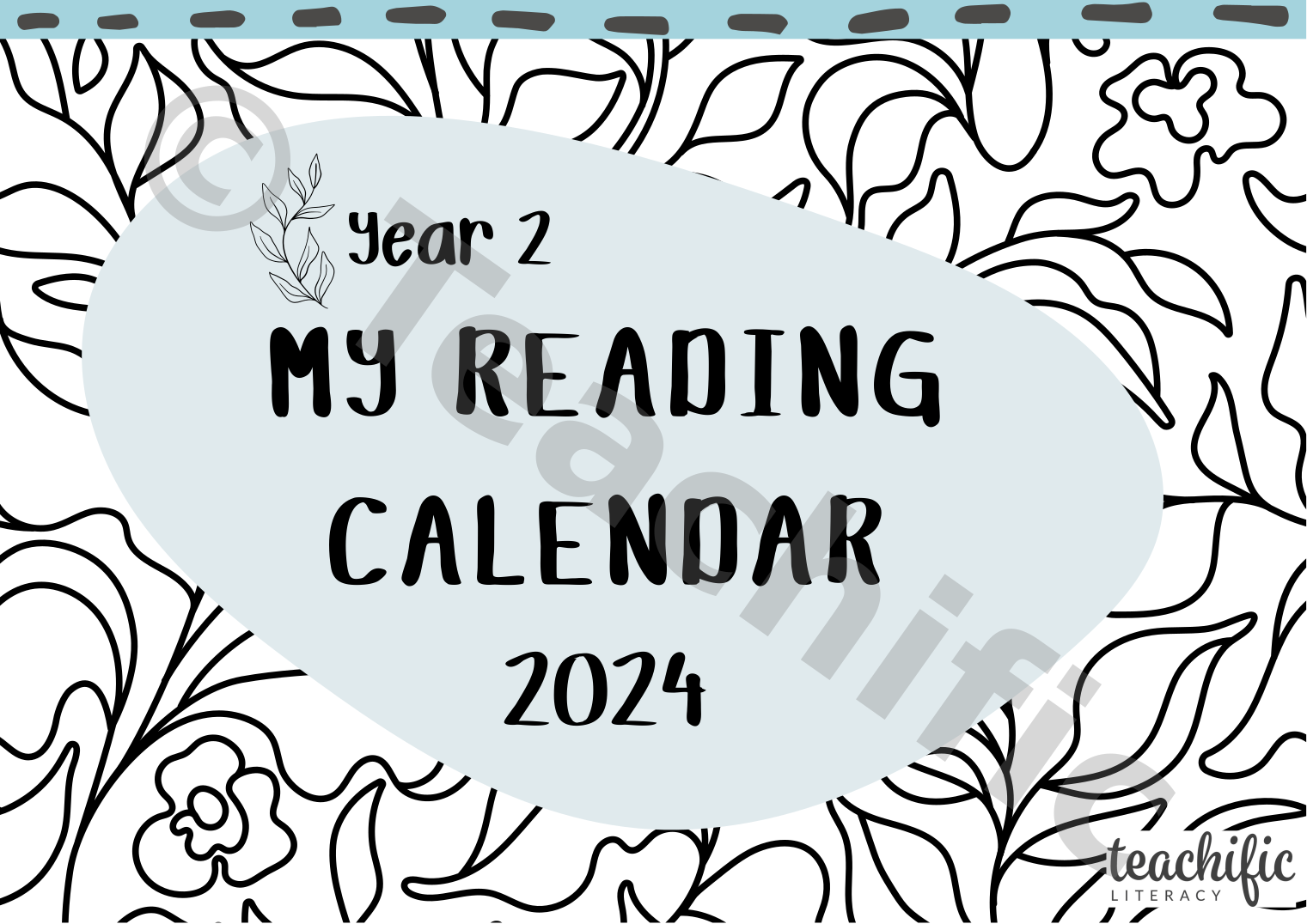 My reading calendar 2024 yr 2 teachific