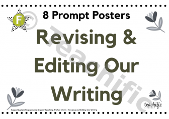 Preview image for Drafting and Revising Strategies - Prompt Posters, Yr F