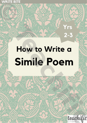 Preview image for How to Write a Simile Poem Yrs 2-3