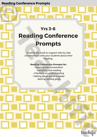 Preview image for Conferring Tools: Reading Conference Prompts - Flip Chart, Yrs 3-6 