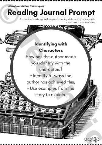 Preview image for Reading Journal Prompts: Identifying With Characters