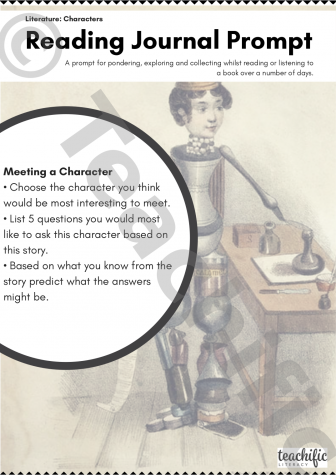 Preview image for Reading Journal Prompts: Meeting a Character