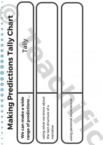 Preview image for Tally Charts: Making Predictions - Fiction (Class Version 2)