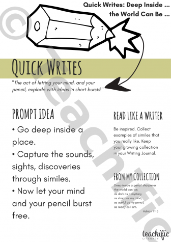 Preview image for Quick Writes: Prompts - Deep Inside ...