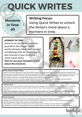 Preview image for Quick Writes: Moments in Time #3