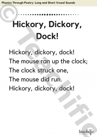 Preview image for Phonics Through Poetry: Hickory, Dickory, Dock!