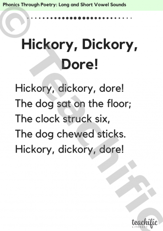 Preview image for Phonics Through Poetry: Hickory, Dickory, Dore!