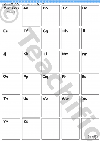 Preview image for Alphabet Chart: Upper & Lowercase - .small