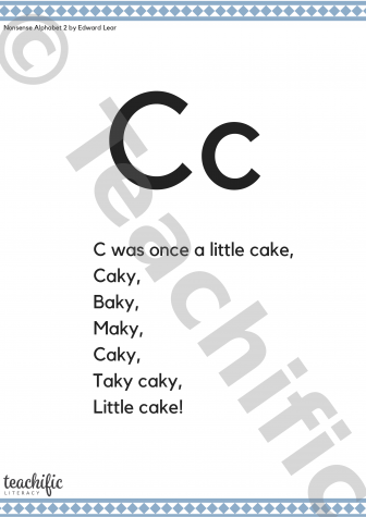 Preview image for Poems: C Was Once a Little Cake, K-2