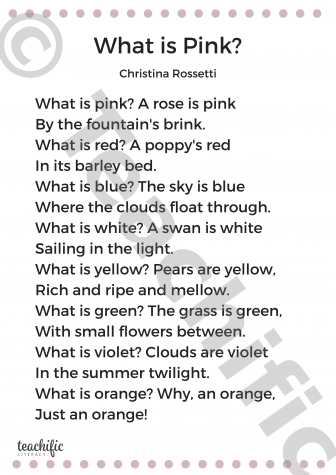 Preview image for Poem: What is Pink - Christina Rossetti